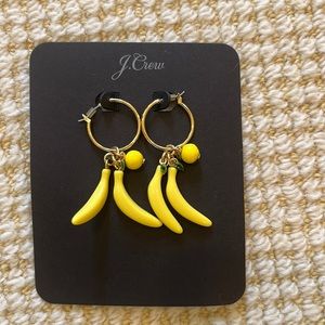 NWT J. Crew banana earrings
